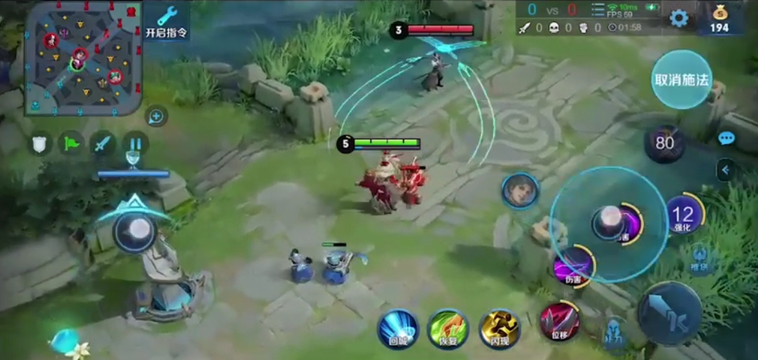 王者荣耀干将怎么卡双大招