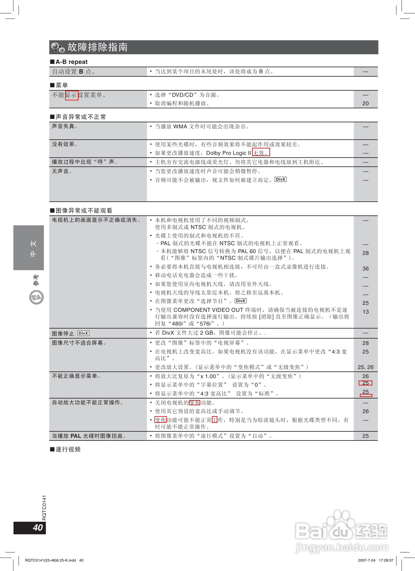 松下SC-HT609家庭影院使用说明书:[2]