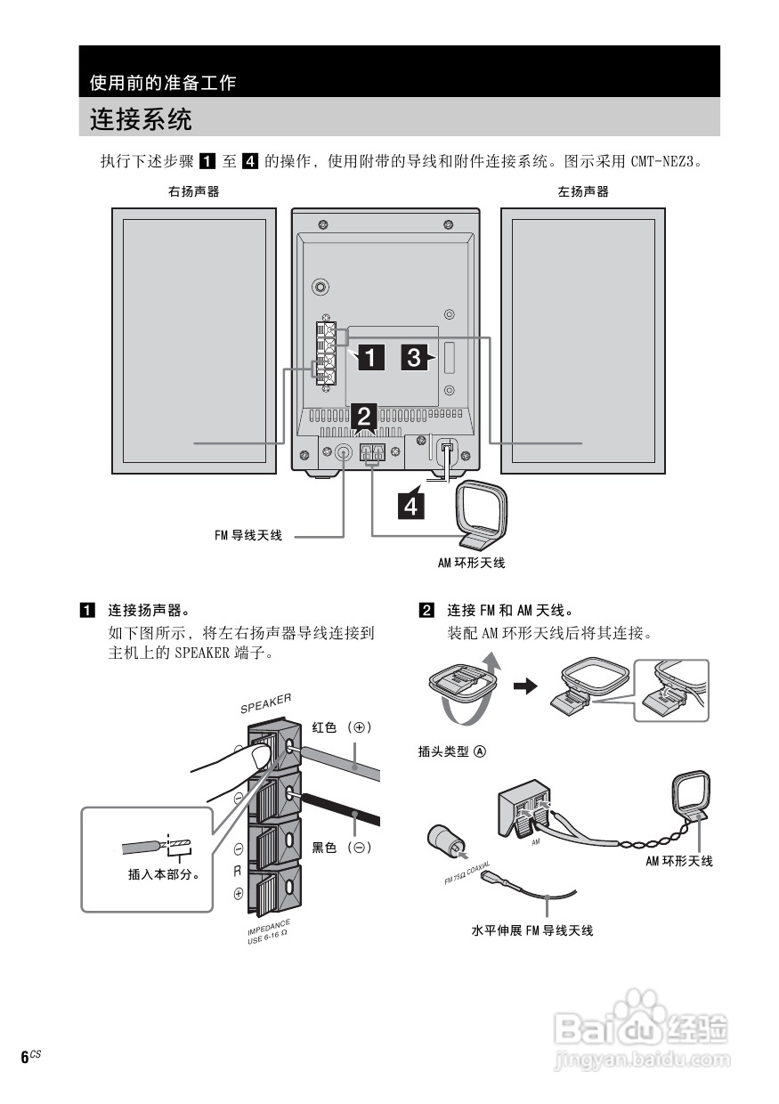 索尼CMT-NEZ5迷你组合音响使用说明书:[1]