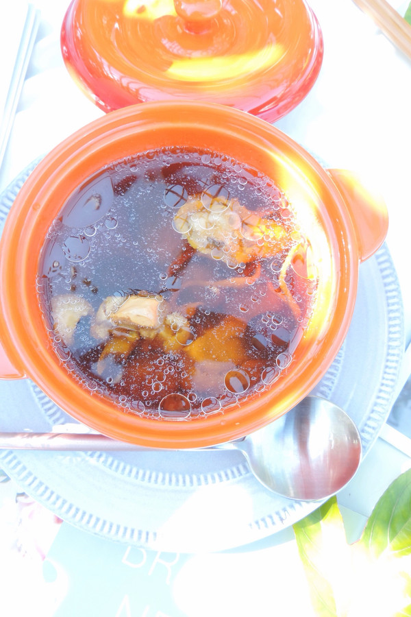 虫草栗子鸡腿炖汤