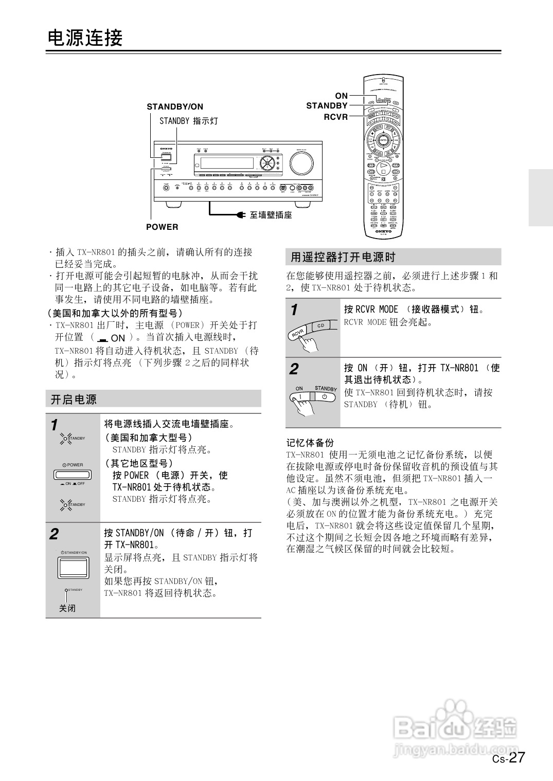 安桥AV接收机TX-NR801型使用说明书:[2]