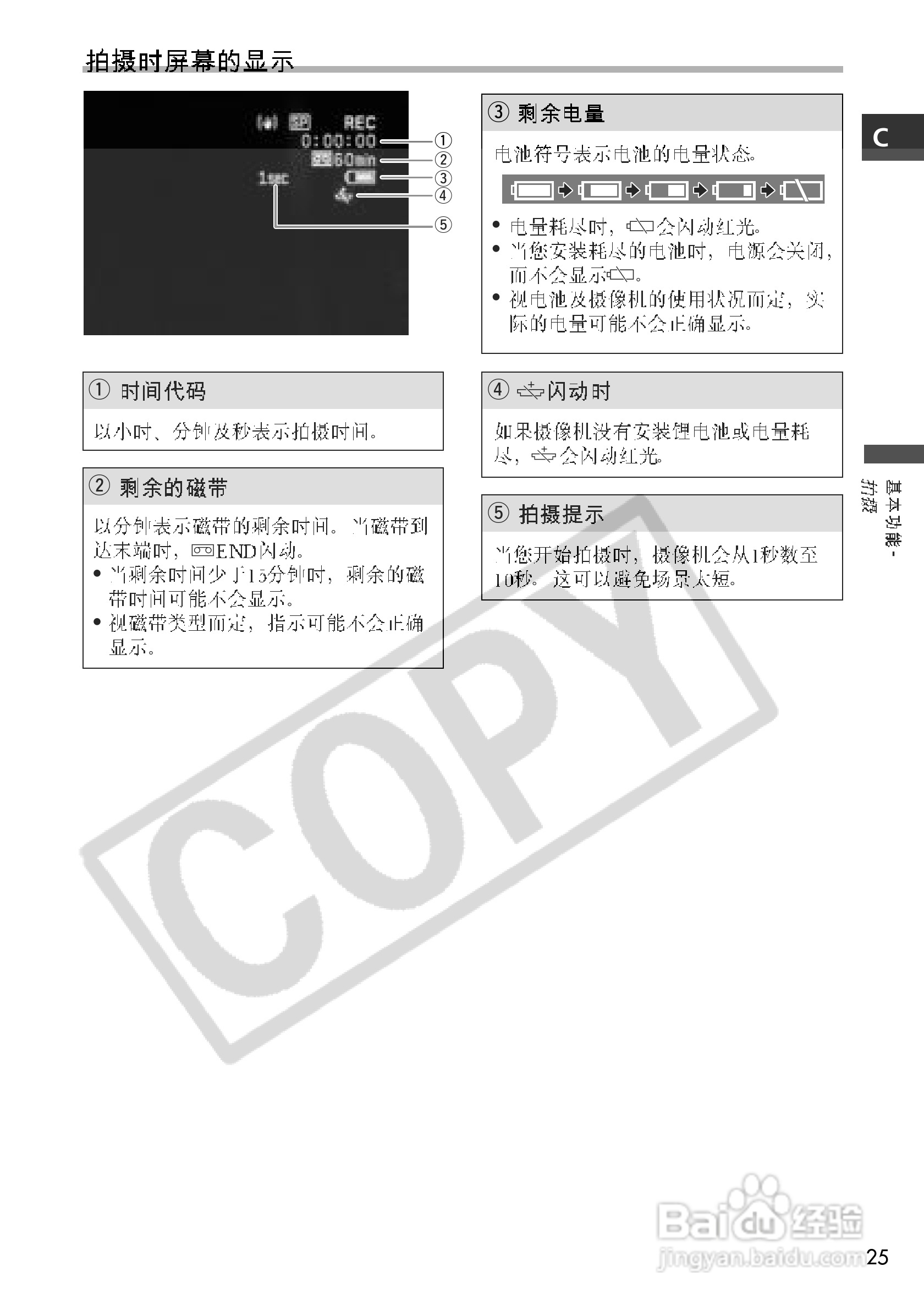佳能MVX200数码摄像机使用说明书:[3]