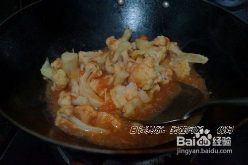 怎样做菜花西红柿