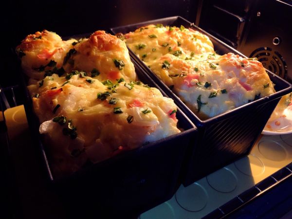 香葱芝士火腿吐司面包