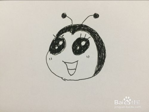 卡通小蜜蜂的画法步骤