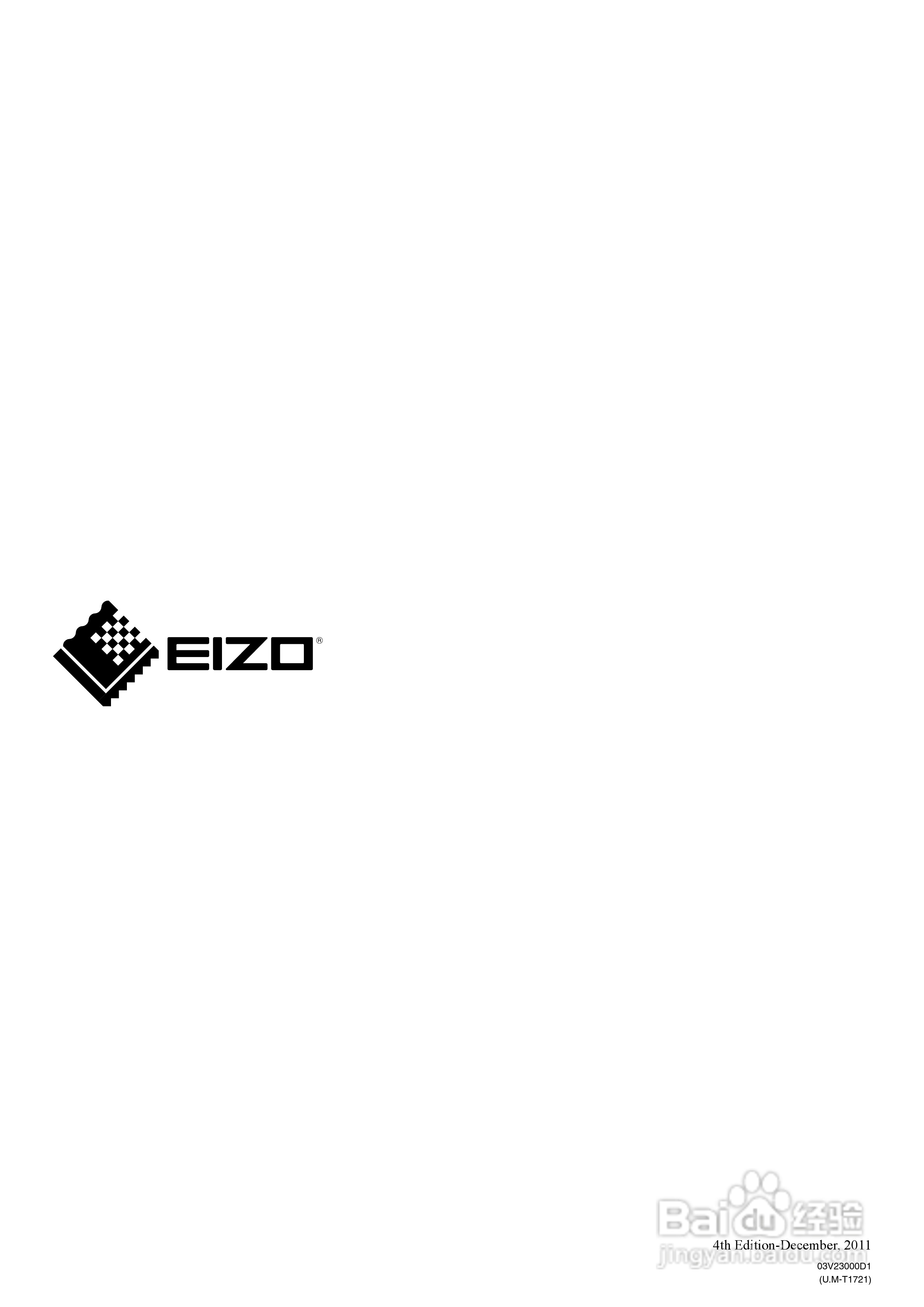 EIZO T1721接触屏彩色液晶显示器用户手册:[4]