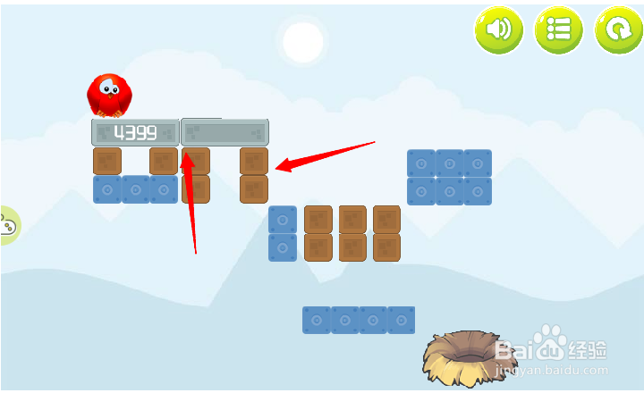 小游戏泡泡鸟历险记3第6关