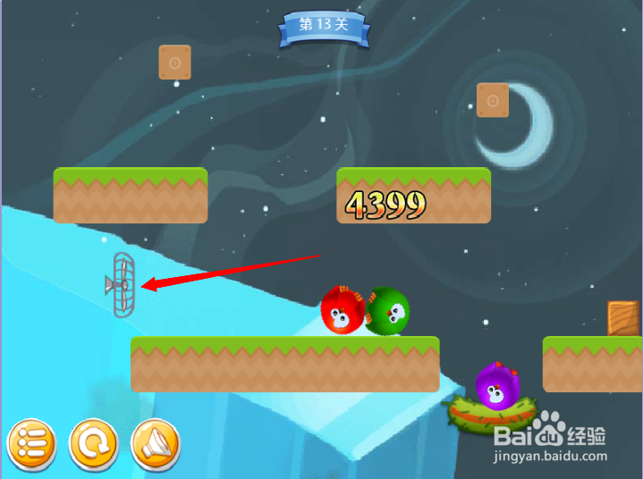 小游戏泡泡鸟历险记2第13关