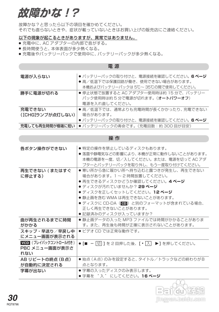 Panasonic DVD-LS80便携DVD播放器使用说明书:[2]