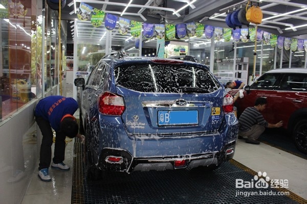 斯巴鲁全车漆面美容镀晶详解