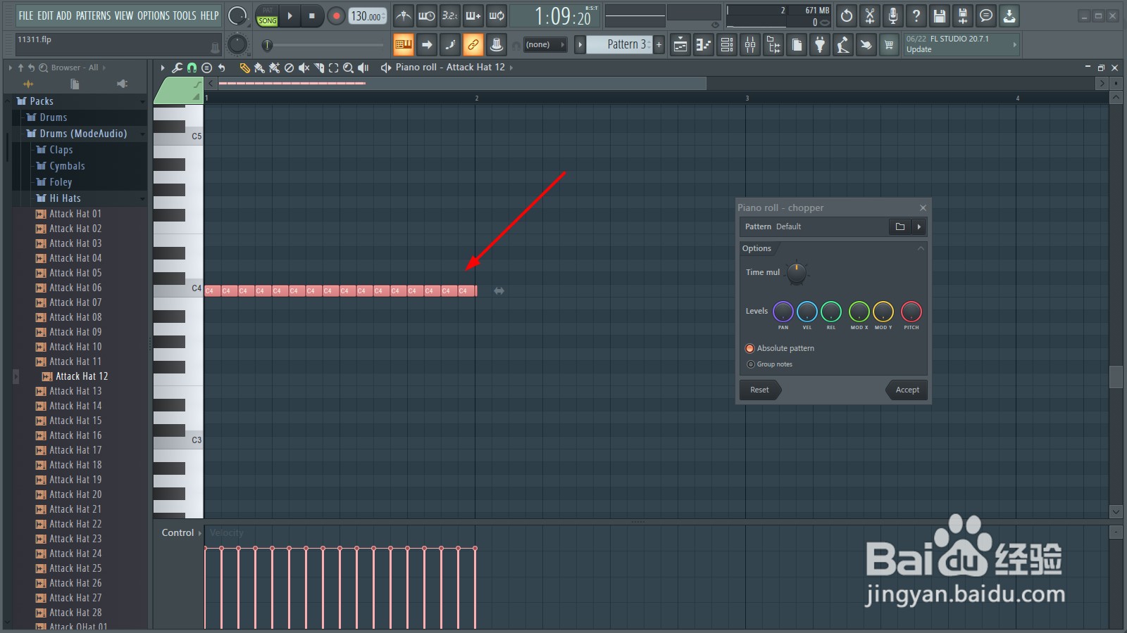 FLstudio怎么快速完成HIT节拍
