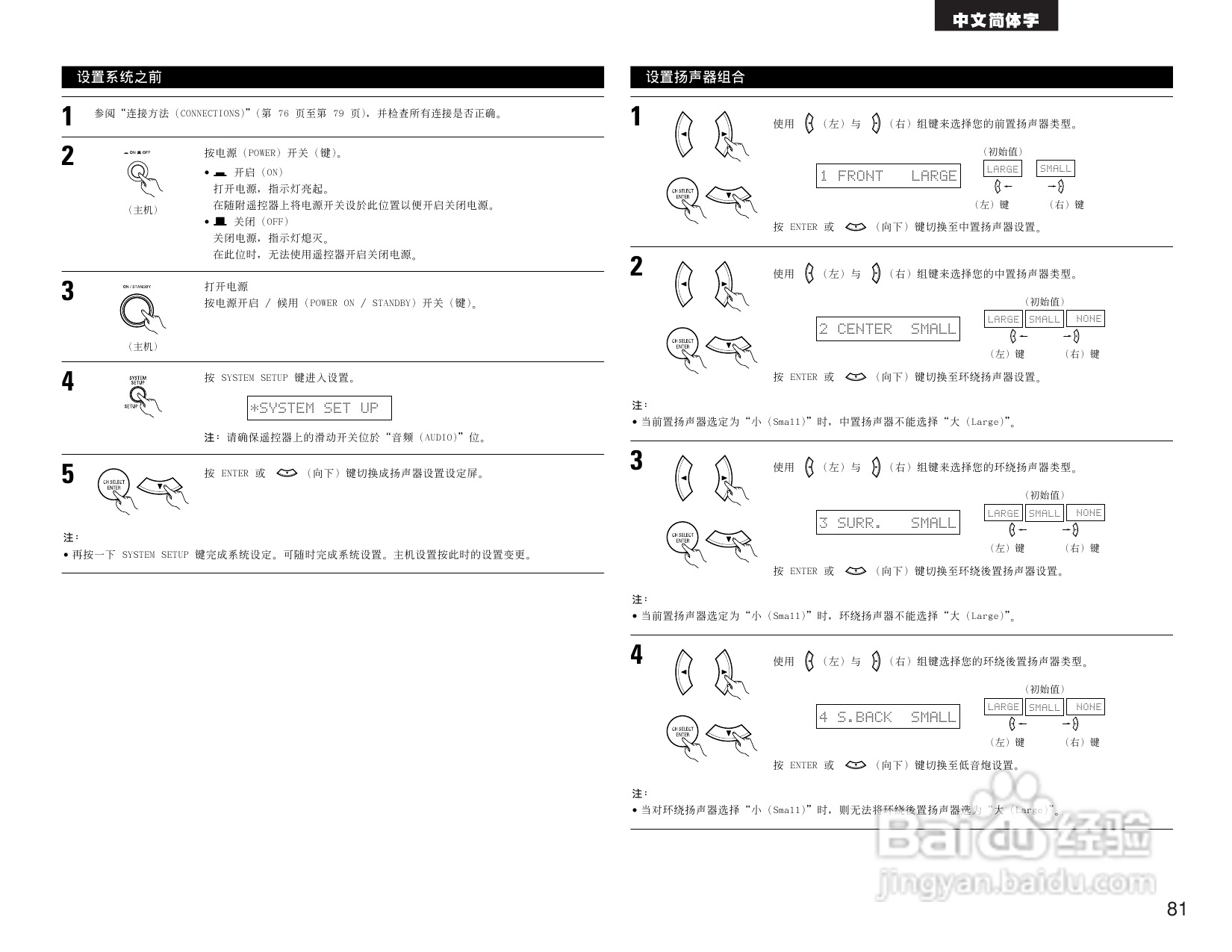 BENON AVR-1705功放操作说明书:[5]