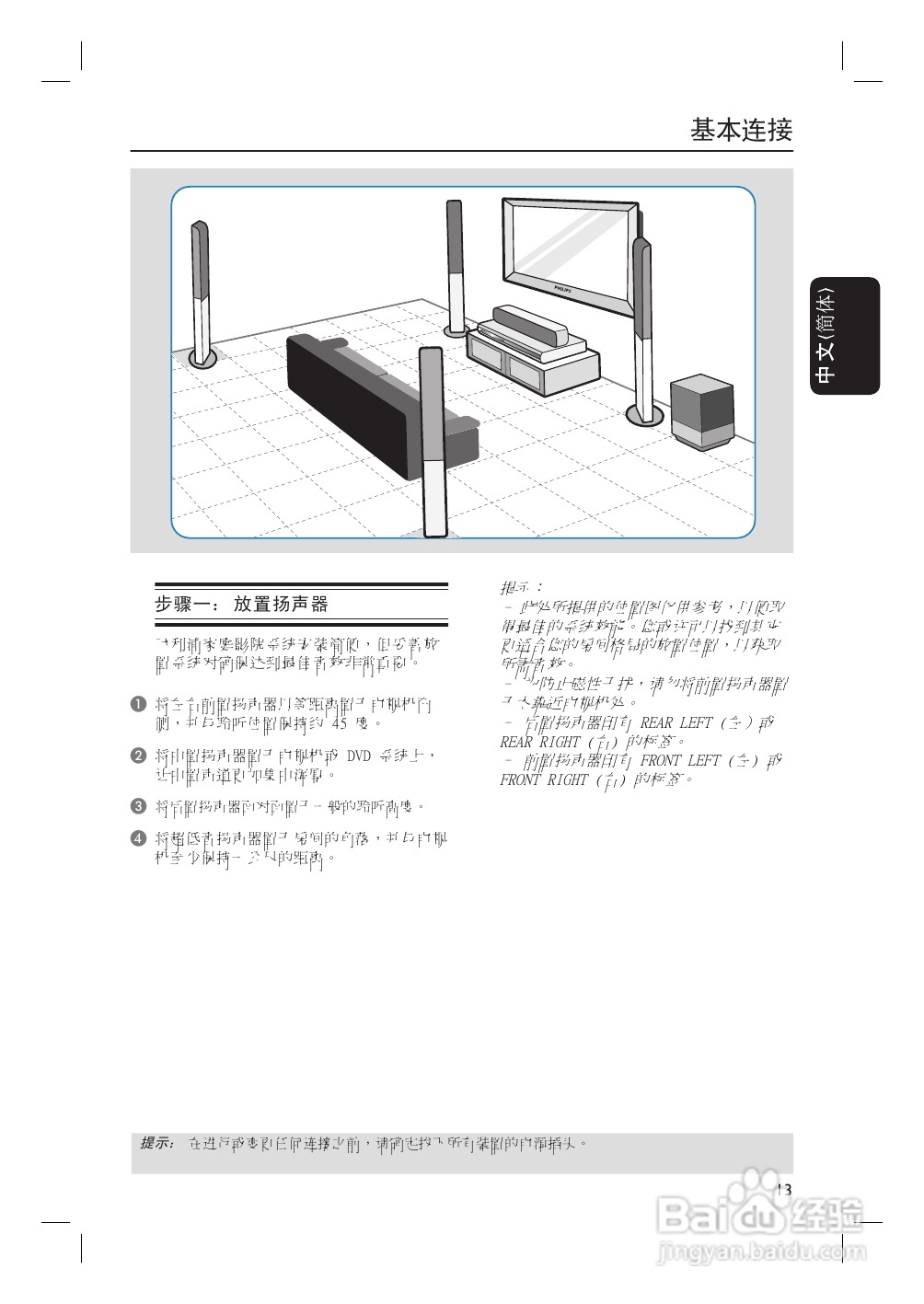 Philip飞利浦hts3455家庭影院说明书:[1]
