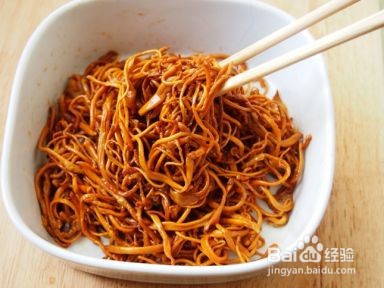 如何制作凉拌虫草花
