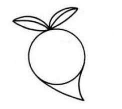 如何快速画一颗白萝卜