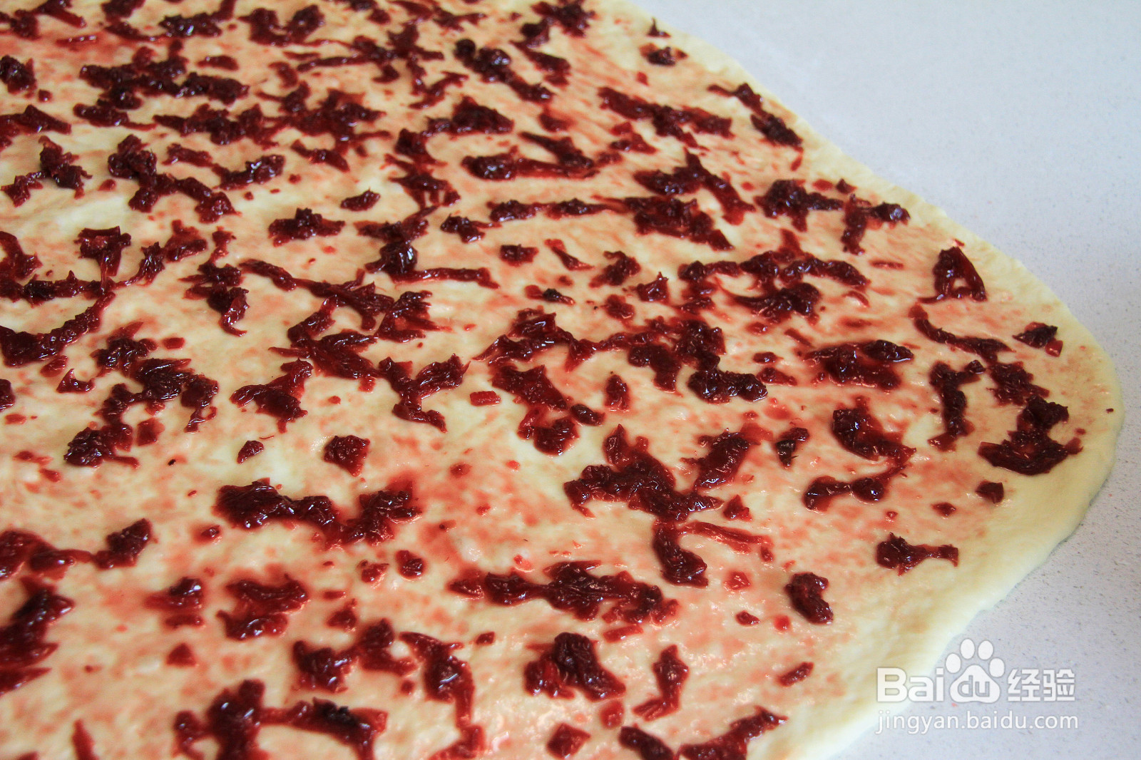 玫瑰酱手撕甜吐司的做法