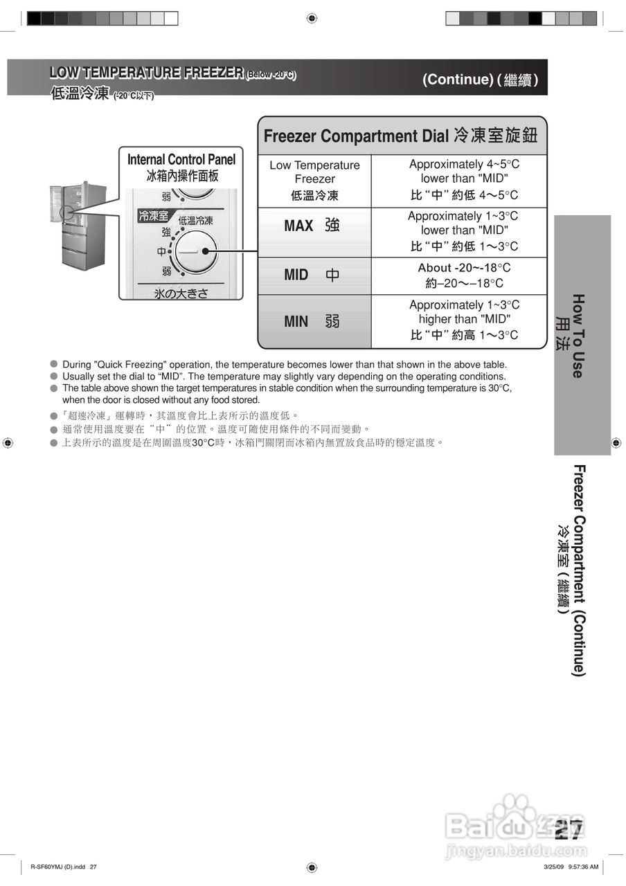 日立R-SF56YMJ电冰箱使用说明书:[3]