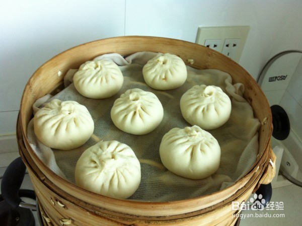 青菜素包子的做法