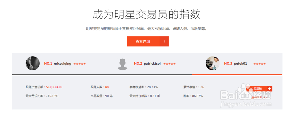 Follow me：如何选择交易员？