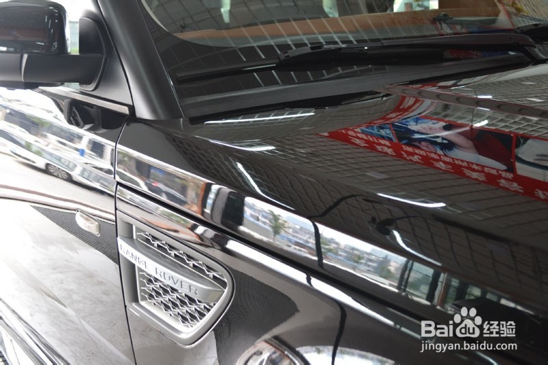 路虎揽胜汽车漆面美容镀晶的效果