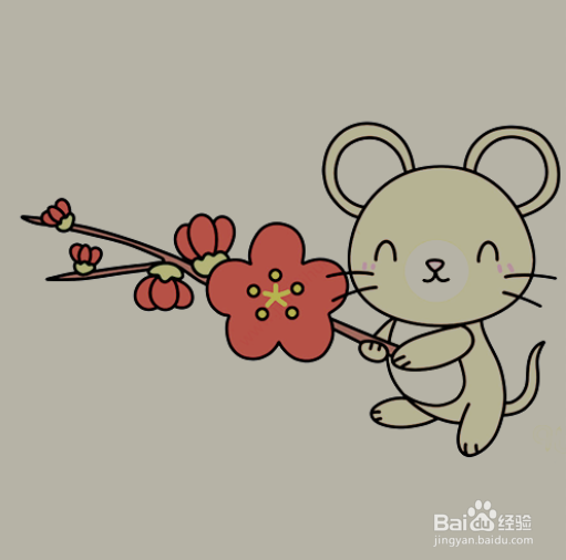 如何手工画老鼠的简笔画?