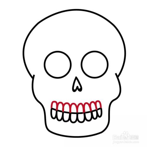 "骷髅头"怎么画?