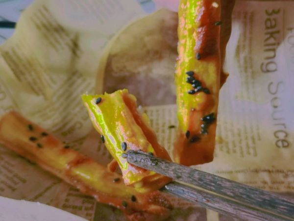 黑芝麻蜂蜜烤红薯条