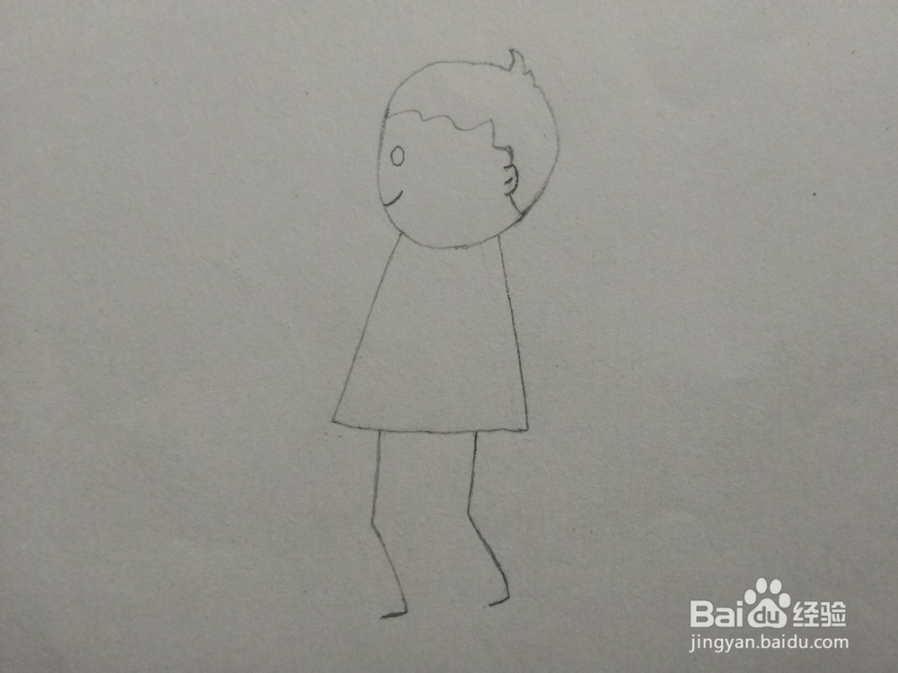 简笔画——怎么画小男孩放鞭炮