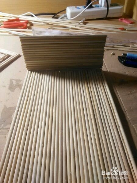 怎么用竹签坐手工小竹屋