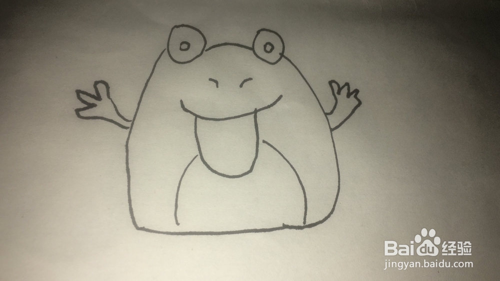 怎么画一只可爱的小青蛙