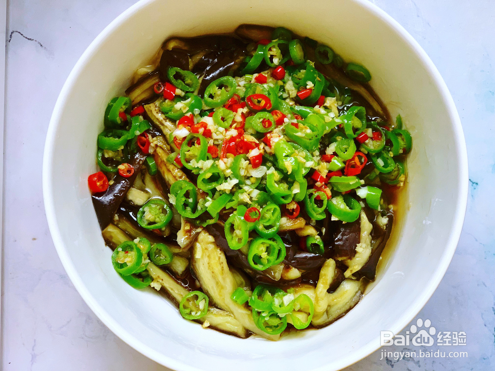 凉拌手撕茄子的做法