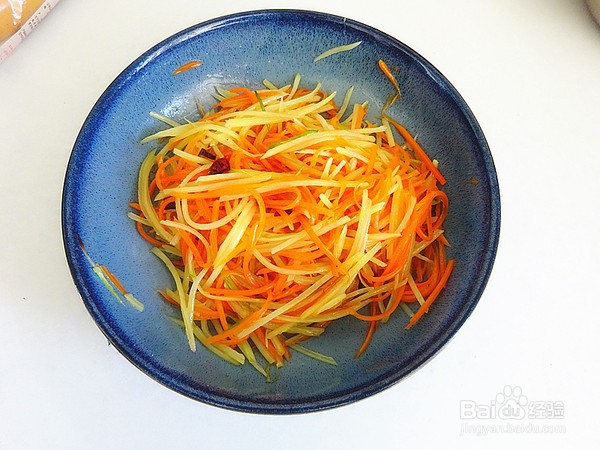 胡萝卜拌土豆丝做法