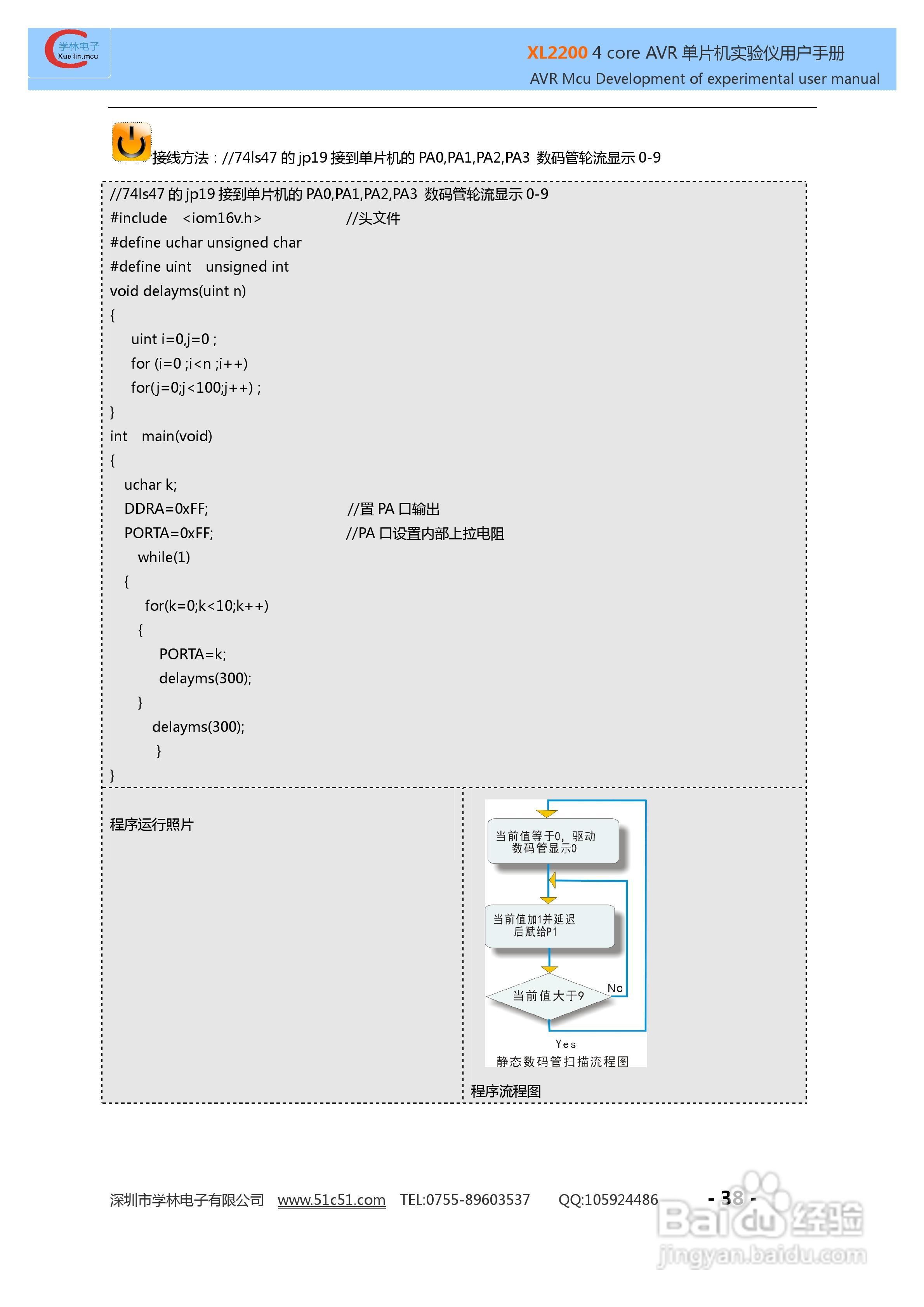 XL3000 4 CORE AVR实验仪使用说明书:[4]