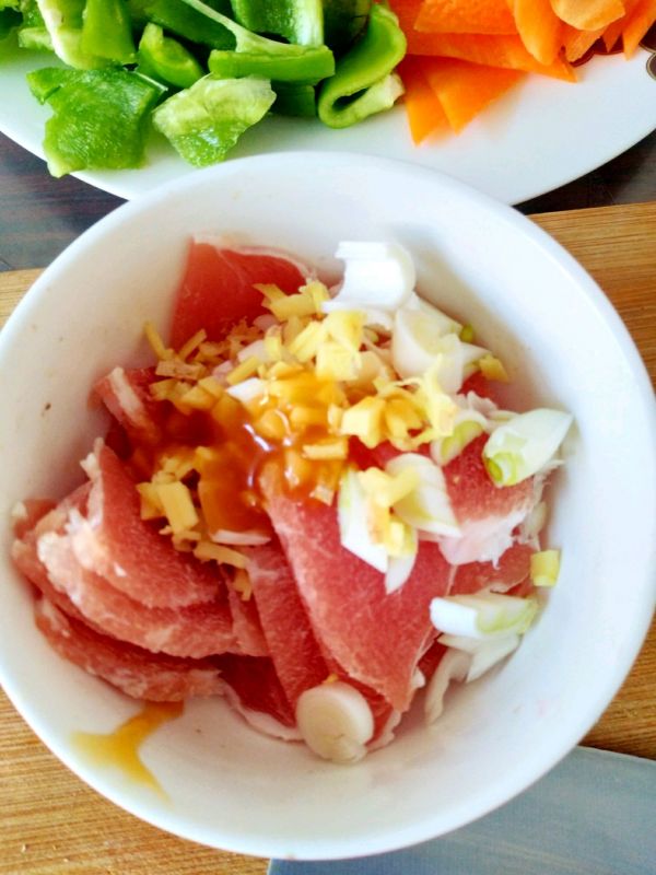 鸡汁杏鲍菇炒肉片