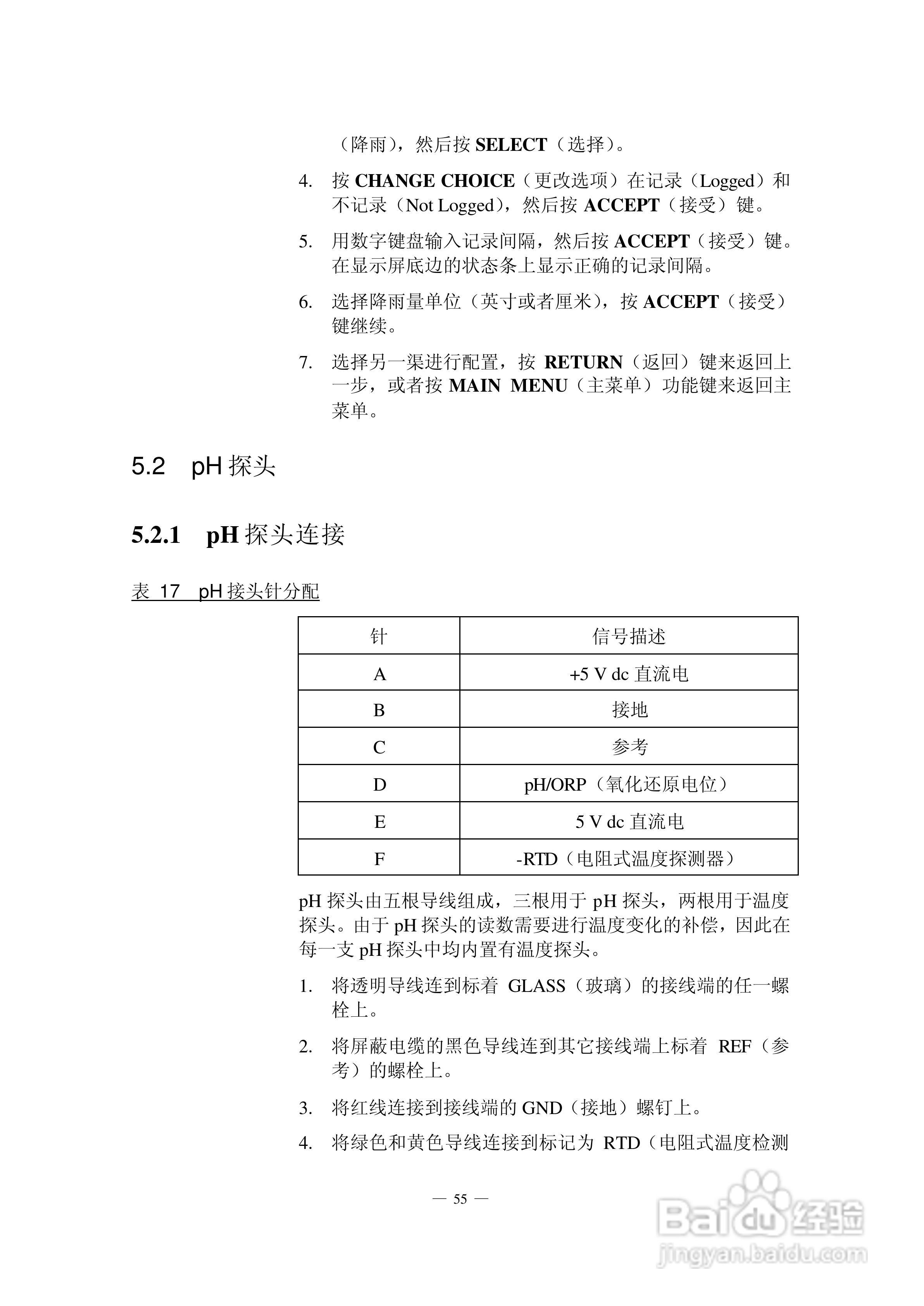 HACH 950 型流量计使用说明书:[7]