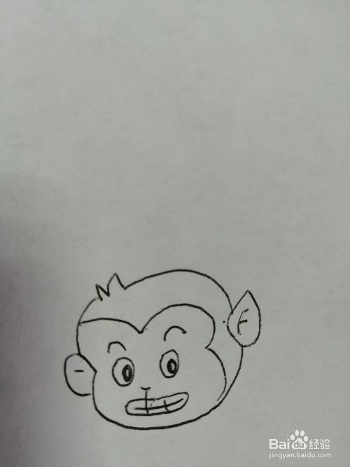 倒立的小猴子怎么画