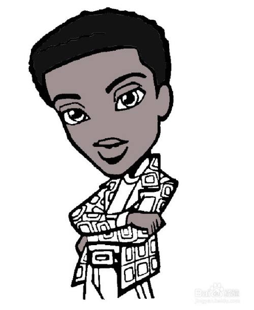 外国黑人的画法