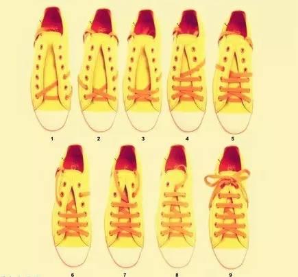 鞋带的几种技法图片