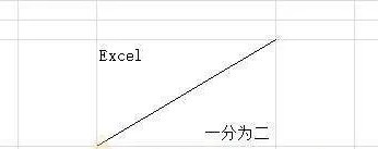 Excel表格斜线一分为二怎么打字?