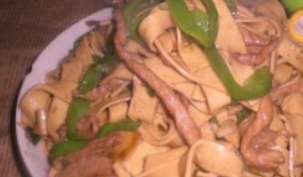 美味干豆腐炒肉丝的做法