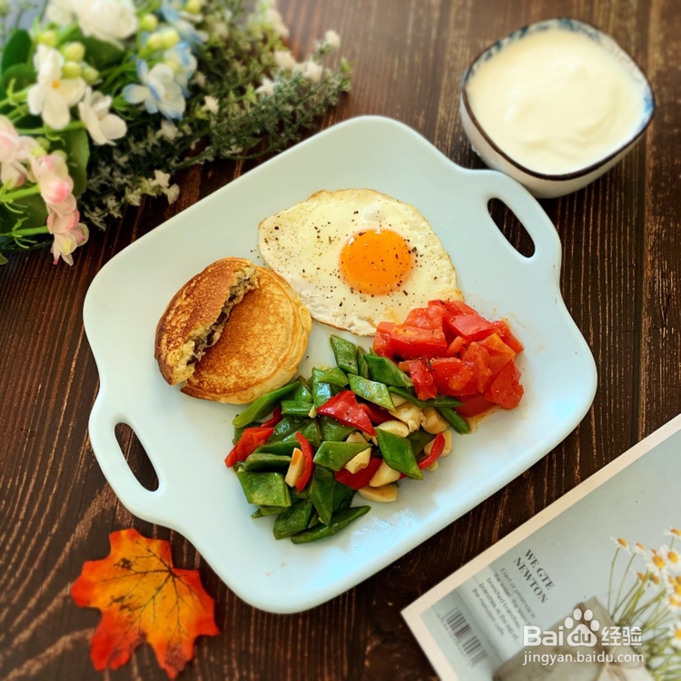 吃不胖的全麦红豆发面饼