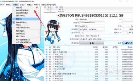 CrystalDiskInfo如何设置自动刷新间隔