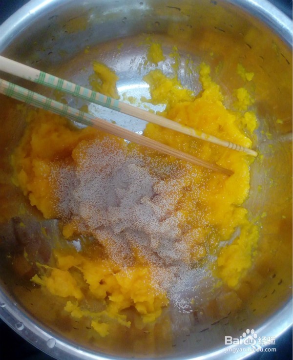 花式馒头——南瓜草帽馒头