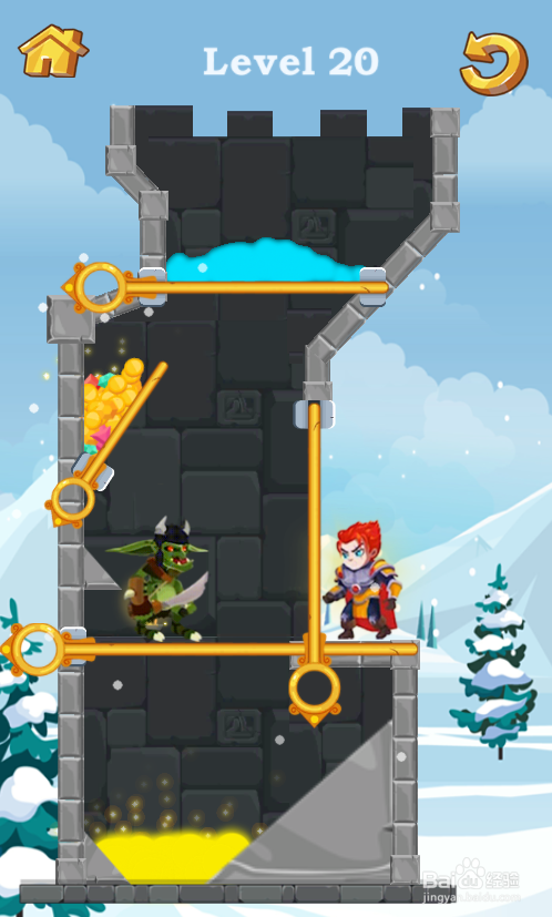 Pull Pins Help The Prince的Level 20怎样过