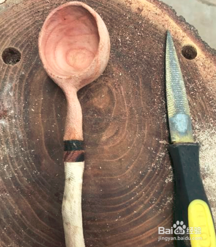 拼接柄香椿木勺