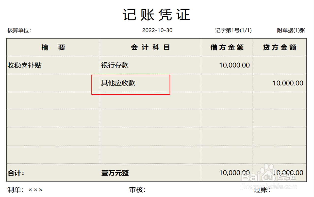 稳岗补贴会计分录怎么做