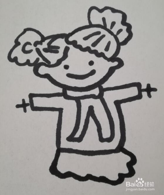 女孩的画法 女孩的简笔画