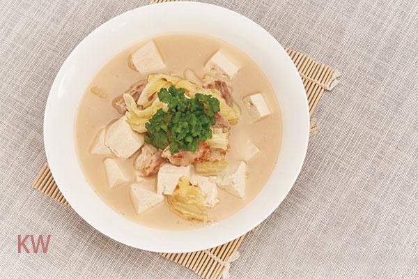 火麻油白菜炖豆腐