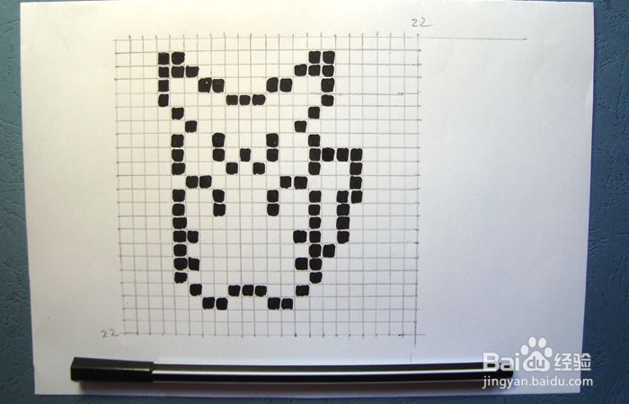 手绘黑白像素画教程