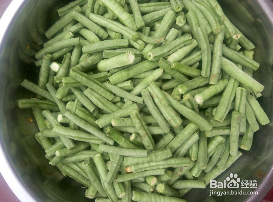 凉拌豆角的制作
